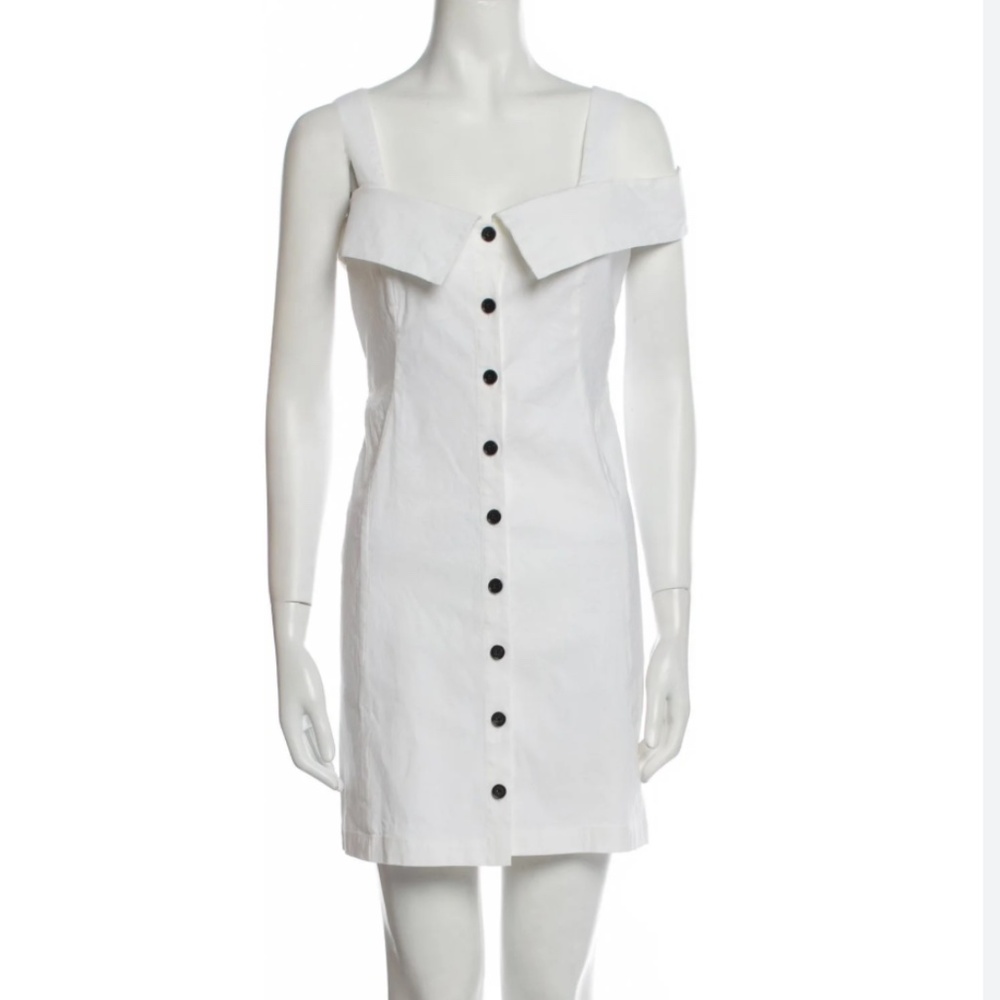 A.L.C. Off The Shoulder White Mini Dress